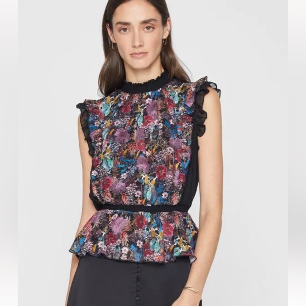New Club Monaco floral top